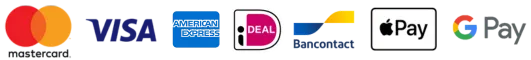 Supported safe payment methods including Visa Mastercard PayPal Crypto and Apple Pay